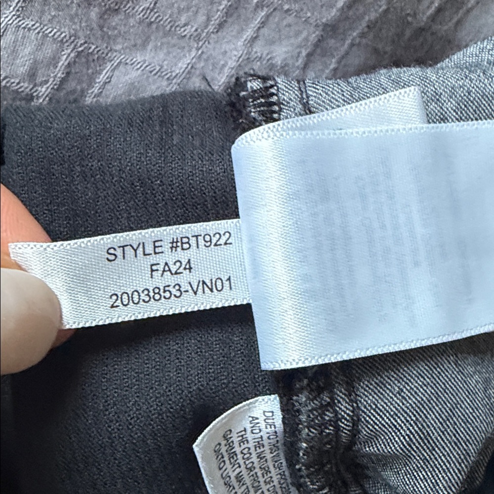 I Crew corduroy black wide leg pants, size 25. Like new - Picture 12 of 12